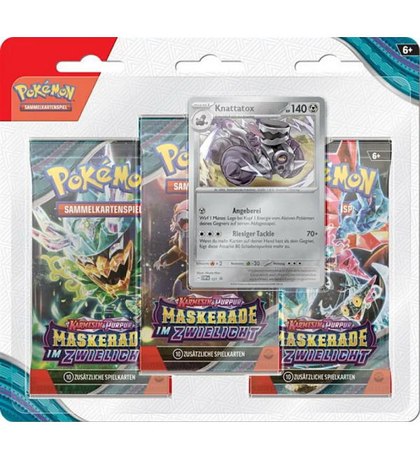 Maskerade im Zwielicht Knattatox 3‑Pack Blister