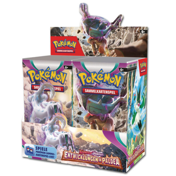 tc_pokemonkarmesinpurpurentwicklungeninpaldeadisplay Entwicklungen in Paldea Booster Display