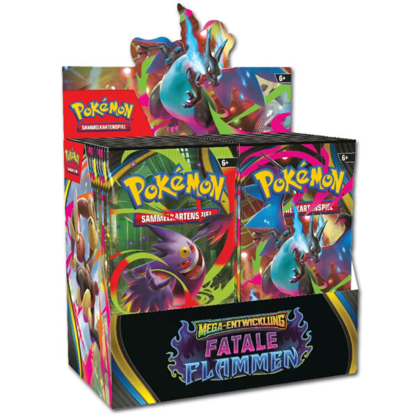 Pokémon – Mega Evolution Phantasmal Flames Booster Display Deutsch